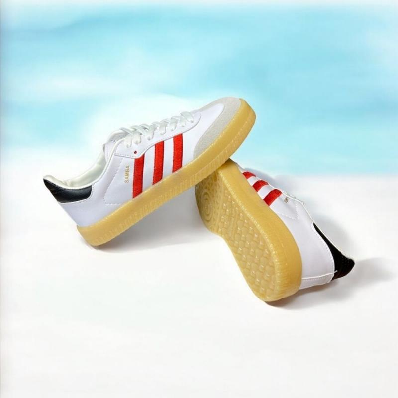 Adidas Sambi Beyaz Kırmızı