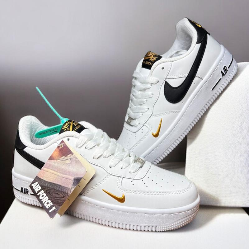 AirForce İthal Beyaz Siyah Gold