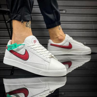 İthal Blazer Kısa Beyaz Kırmızı