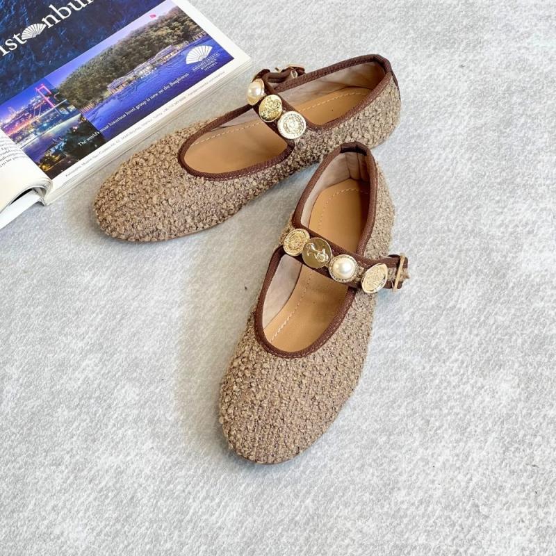 Angel Kadın Aksesuarlı Kumaş Babet-Bej