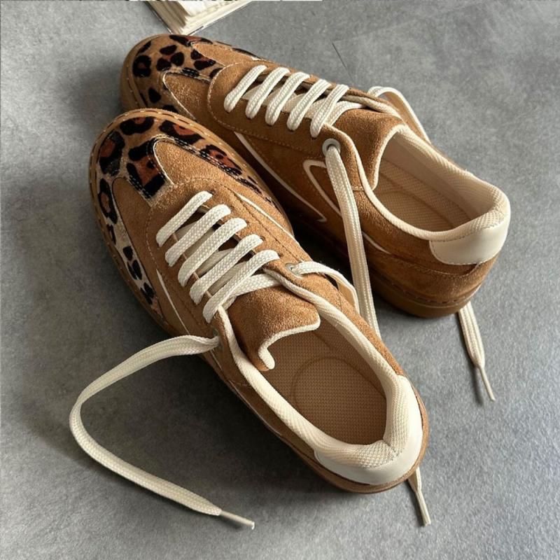 Nunez Casuel Kadın Sneakers Leopar/Kahve